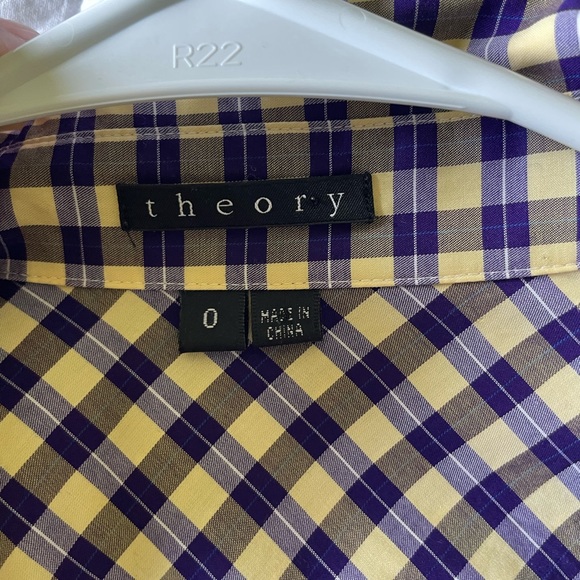Theory plaid belted mini shirt dress - Picture 2 of 5